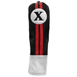 Sahara Retro Fairway Wood Headcover #5 Svart/Röd/Vit