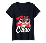 Womens Carnival Circus Crew Party Staff Costume Funny V-Neck T-Shirt