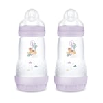 MAM Nappflaska Easy Start Anti-Colic matt 2x 260 ml från 0 månader, Tiger