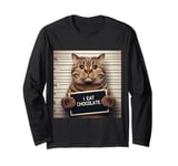 I Eat Chocolate Cat Men Women Kids Boys Girls Teens Family Long Sleeve T-Shirt