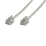 MicroConnect Modular Straight - Telefonkabel - RJ-11 (6 pin) (hann) til RJ-11 (6 pin) (hann) - 5 m