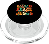 Costume hippie sexy Love Peace Jesus Christian Fun années 60 et 70 PopSockets PopGrip pour MagSafe