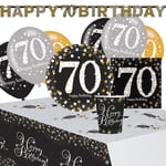 70-års Kalas Sparkling Celebration Kit 8 Pers