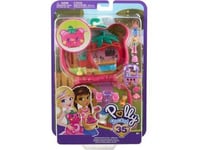 Polly Pocket - Coffret Maison Ourson Fraise avec Jardin - Pique Nique, aventures