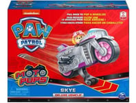 Pat Patrouille Moto A Retrofriction : Stella Et Sa Moto Rose Et Grise - Figurine Et Vehicule De Luxe - Paw Patrol Nouveaute