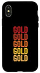 Coque pour iPhone X/XS Plage de Gold Oregon