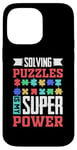 Coque pour iPhone 14 Pro Max Résoudre Des Énigmes Est Mon Super Pouvoir Jeu Puzzler