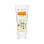 FLORA BimBìo Shampooing délicat 200 ml BIO-BDIH protecteur et apaisant avec des huiles essentielles 100% pures, naturelles et totales, idéal pour les cheveux de nos enfants