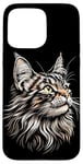 Coque pour iPhone 15 Pro Max Maine Coon Chat Cat Amoureux des Chats Maine Coon Doux