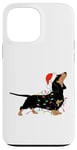 Coque pour iPhone 13 Pro Max Ho Ho Ho Teckel