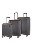 Rock Aria 8-Wheel Hard Shell Suitcase, Set of 3