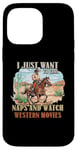 Coque pour iPhone 14 Pro Max Faites la sieste et regardez un fan du film Western Movie Lover