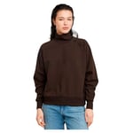 G-STAR RAW Sweat asymétrique à Boutons, Marron (Chocolate Plum D25296-d704-g692), XS Femme