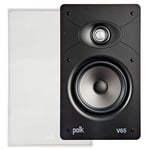 Polk Audio V 65 Haut-Parleur encastrable rectangulaire Haute Performance Blanc