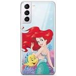 ERT GROUP mobile phone case for Samsung S21 original and officially Licensed Disney pattern Ariel and Flounder 001 optimally adapted to the shape of the mobile phone, case made of TPU