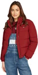 Tommy Jeans Women's Tjw Essential Puffer Ext Dw0dw18827 Puffer Jacket, Red (Regatta Red), L