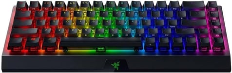 BlackWidow V3 Mini Hyperspeed (Switches Verts) - Clavier Gamer Mécanique Sans-Fil Compact à 65% (Switches Mécaniques Clicky, Bluetooth, USB-C, Touches Phantom) Clavier US | Ed. Phantom