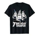 Star Wars Stormtrooper Party Hats Trio 7th Birthday Trooper T-Shirt