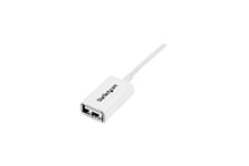 StarTech.com 1m White USB 2.0 Extension Cable Cord - A to A - USB Male to Female Cable - 1x USB A (M), 1x USB A (F) - White, 1 meter (USBEXTPAA1MW) - USB-förlängningskabel - USB till USB - 1 m