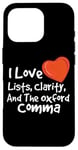 iPhone 16 Pro Oxford Comma Grammar Geek Funny Grammar English Teacher Case