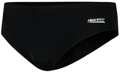 Aqua-Speed® Alan Short de Natation pour Homme (Short de Bain garçon Classique Eau Sport Résistant au Chlore Respirant Protection UV Résiste Peluches Forme Libre) S Noir - Farbe 1 / Schwarz