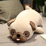 Söt Pug Plysch Leksak Kudde Fylld Djur Hund Mjukdocka Födelsedag Barn Julgåva Hög Kvalitet (FMY) 70cm