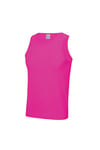 Just Cool Sports Gym Plain Tank Vest Top