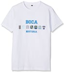 Boca Juniors T- Shirt Historia Football, Blanc, FR : L (Taille Fabricant : L)
