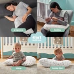 Silentnight Safe Nights Grow with Me Pregnancy and Baby Nursing Pillow 4 in 1