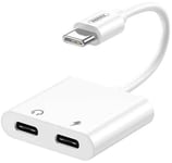 Remax USB-C til 2x USB-C lydadapter