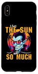 iPhone XS Max I Love The Sun Funny Vampire Sunglasses Tropical Sunset Vibe Case