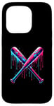 iPhone 15 Pro Cross Baseball Bat with SprinklesDrip Sports Player Softball Case