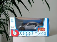 MINIATURE PORSCHE 911 GT2 RS B BURAGO 1/43 GRISE