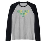 One Lucky Nurse St Patricks Day Nurse Raglan Baseball Tee