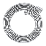 GROHE Flexible tuyau de douche salle de bains VitalioFlex métallique, tuyau de douche 1500mm, anti-pliures, finition brillante, raccord fileté universel 1/2", chromé, 27503001 (Import Allemagne)