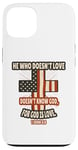 Coque pour iPhone 13 1 Jean 4:8 Écriture des versets de la Bible