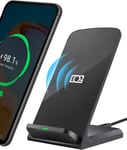 DGPLUS Wireless Phone Charger for Apple & Android, 15W Fast Qi Charging Stand f