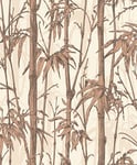 Rasch paperhangings Non Woven Wallpaper (Botanical) Brown Cream 10,05 m x 0,53 m Florentine III 484878