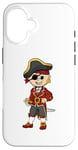 Coque pour iPhone 16 Déguisement pirate homme femme enfant