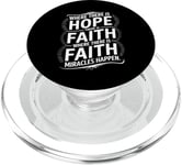 Where there is hope there is faith christian black women PopSockets PopGrip for MagSafe