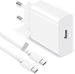 Chargeur Iphone 15 16, 25w Chargeur Usb C Rapide Pr Secteur Usb C Chargeur Ipad Pro, Bloc Chargeur Type C Charge Rapide Pour Iphone 15 Pro /15 Plus/15/16 Pro /16 Plus,Ipad Pro/Air,Samsung[L1274]