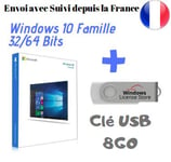 Clé Usb Bootable Windows 10 Famille 32/64 Bits + Licence