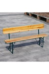 Outdoor Folding Wooden Garden Bench Set of 2