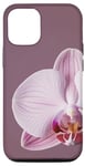 Coque pour iPhone 15 Élégante Orchidée Mauve Jardin Botanique Moderne Pourpre