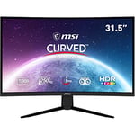 MSI G32C4X Écran PC Gaming Incurvé 31,5" FHD - Dalle VA 1500R, 1920x1080, 250Hz / 1ms, 16:9, FreeSync Premium - DisplayPort 1.2a, HDMI 2.0b