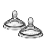 Tommee Tippee tétines pour biberon, Tétines pour biberon Anti-colique Avancé, imitant la forme du sein, silicone doux, débit moyen, à partir de 3 mois, lot de 2