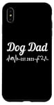 Coque pour iPhone XS Max Dog Dad est. 2023, New Dog Daddy, Dog Father Day, Paw