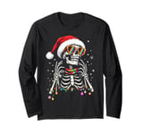 Christmas Skeletor With LGBT-Q Sunglasses Pride Christmas Long Sleeve T-Shirt