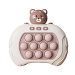 Pop It Game - Pop It Pro Light Up Game Quick Push Fidget Game Pink Rabbit brown