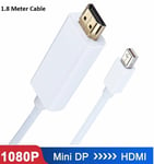 Mini DP Display Port to Hdmi ThunderBolt 1.8m Cable Adapter For MacBook Air Pro